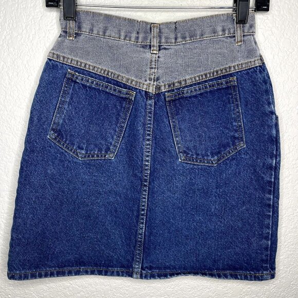 SAM & Max Vintage Denim Skirt Size 7 - Picture 6 of 9